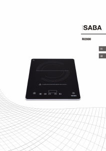 Mode d’emploi SABA RI2000 Table de cuisson