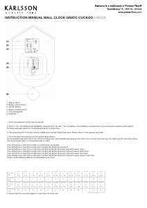 Bedienungsanleitung Karlsson KA6026BK Uhr