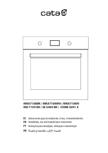 Manual de uso Cata MRA 7108 BK Horno