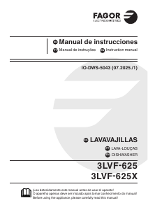 Manual de uso Fagor 3LVF-625 Lavavajillas
