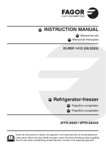 Manual de uso Fagor 3FFK-6840X Frigorífico combinado