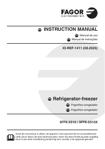 Manual de uso Fagor 3FFK-5510X Frigorífico combinado
