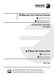 Manual de uso Fagor 3IF-41BC Placa