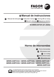 Manual de uso Fagor 4MWB-25BTCGN Microondas