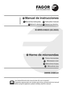 Manual de uso Fagor 3MWB-25BEGX Microondas