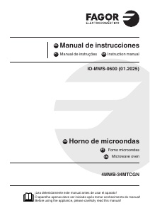 Manual de uso Fagor 4MWB-34MTCGN Microondas