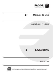 Manual de uso Fagor 5FE-10714X Lavadora