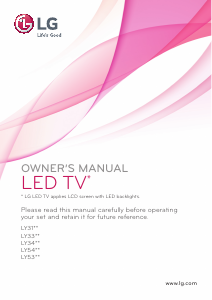Bruksanvisning LG 32LY540H LED TV