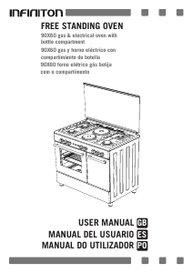 Manual Infiniton CC90X2W4F Fogão