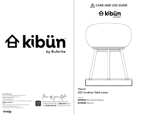 Handleiding Kibün K70301 Tripod Lamp