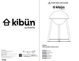 Bruksanvisning Kibün K70100 Helmet Lampa