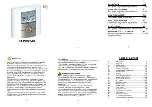 Manual de uso Watts BT DPRF-01 Termostato