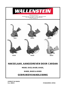 Handleiding Wallenstein BX42R Hakselaar