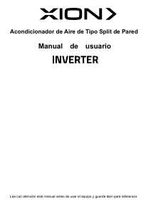 Manual de uso Xion XI-AAS18INV-2 Aire acondicionado