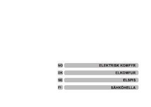 Bruksanvisning UPO CM855 Komfyr