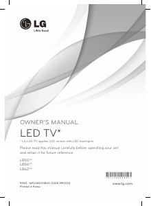Brugsanvisning LG 55LB561V LED TV
