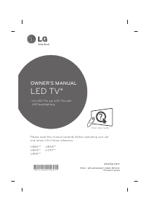 Brugsanvisning LG 55UC970V LED TV