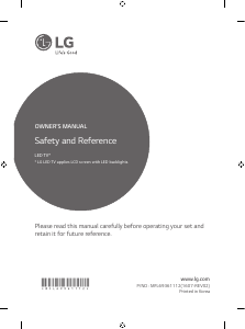 Käyttöohje LG 60UH605V LED-televisio