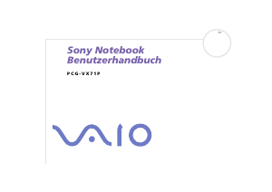 Bedienungsanleitung Sony PCG-VX71P Notebook