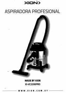 Manual de uso Xion XI-VC2200PRO Aspirador