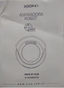 Manual de uso Xion XI-VCROBOT20 Aspirador
