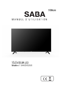 Handleiding SABA UH43CHS253S LED televisie