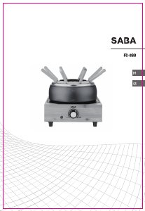 Mode d’emploi SABA FD-8BB Appareil à fondue