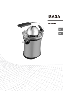 Mode d’emploi SABA PA19VAVA Presse-agrumes