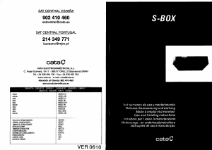 Bedienungsanleitung Cata S-BOX X Dunstabzugshaube