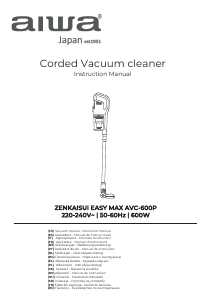 Kullanım kılavuzu Aiwa AVC-600P Zenkaisui Easy Max Elektrikli süpürge