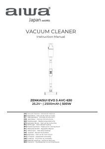 Manual de uso Aiwa AVC-630 Zenkaisui Evo 5 Aspirador
