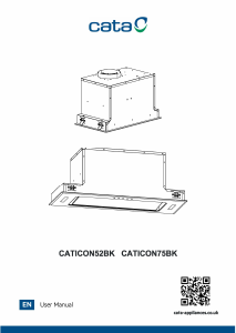 Bruksanvisning Cata CATICON75BK Köksfläkt
