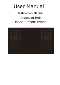 Handleiding Cata ICONFLEX90F Kookplaat