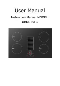 Handleiding Cata UBDD75LC Kookplaat