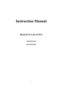 Manual Cata UBGMMT60SS Oven
