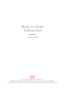 Manual Cata UBC72PY Oven