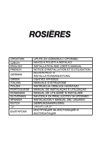 Εγχειρίδιο Rosières RDG9DCK3B Απορροφητήρας