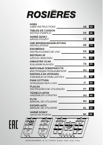 Használati útmutató Rosières RDK6GR4MBB/1 Főzőlap