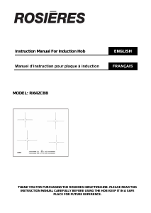 Mode d’emploi Rosières RI642CBB Table de cuisson