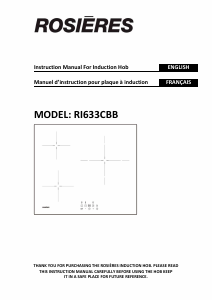 Mode d’emploi Rosières RI633CBB Table de cuisson