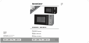 Manual SilverCrest SMW 800 D4 Microwave