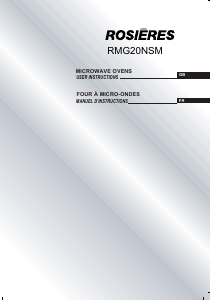 Mode d’emploi Rosières RMG20NSM Micro-onde