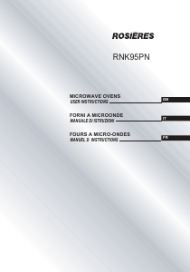 Manual Rosières RNK95PN Microwave