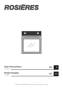 Mode d’emploi Rosières RFC5M594PN WIFI Four