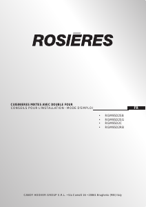 Mode d’emploi Rosières RGM95D2C Cuisinière
