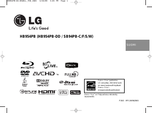 Käyttöohje LG HB954PB Kotiteatterijärjestelmä