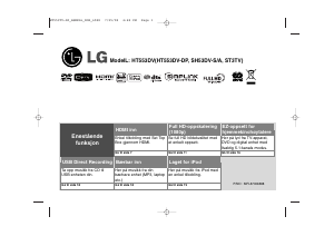 Bruksanvisning LG HT553DV Hjemmeteatersystem