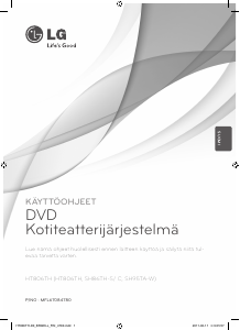 Käyttöohje LG HT806TH Kotiteatterijärjestelmä