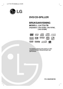 Bruksanvisning LG LH-T751TB Hjemmeteatersystem