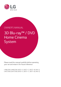 Manual LG LHB625W Home Theater System
